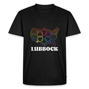 Lubbock Pride Flag Mois de la fierté LGBTQ Flag LGBT Com - T-shirt Premium bio Homme - noir - Devant - Nico (187cm)