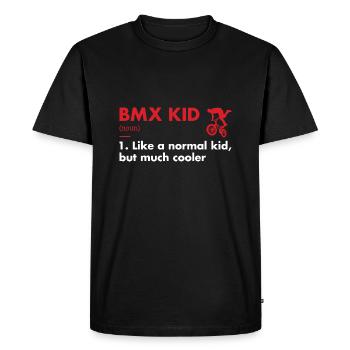 Sport Kid Définition BMX - T-shirt Premium bio Homme - noir - Devant - Nico (187cm)