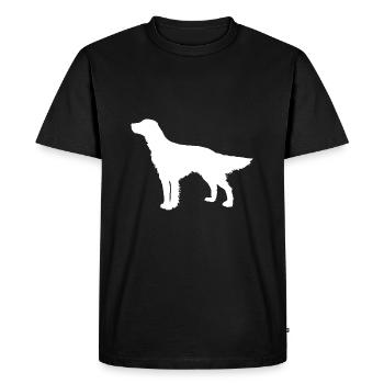 Setter dog - Men's Premium Organic T-Shirt - black - Front - Nico (187cm)