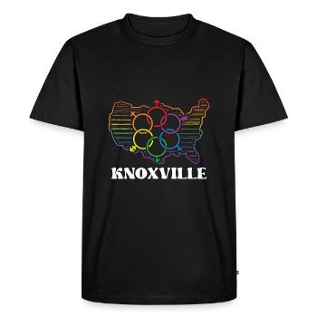 Knoxville Pride Flag Mois de la fierté LGBTQ Flag LGBT C - T-shirt Premium bio Homme - noir - Devant - Nico (187cm)