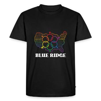 Blue Ridge Pride Flag Pride Month LGBTQ Flag LGBT - Men's Premium Organic T-Shirt - black - Front - Nico (187cm)