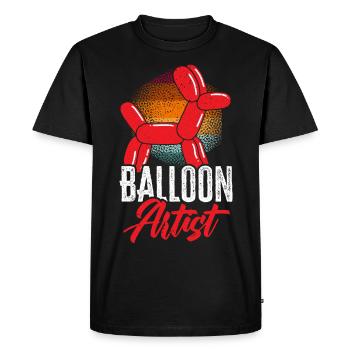 Balloon Artist Balloon Twisting Balloon Modélisation de ballon - T-shirt Premium bio Homme - noir - Devant - Nico (187cm)