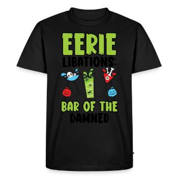 Scary drinks: Bar of the damn Halloween - Men's Premium Organic T-Shirt - black - Front - Nico (187cm)