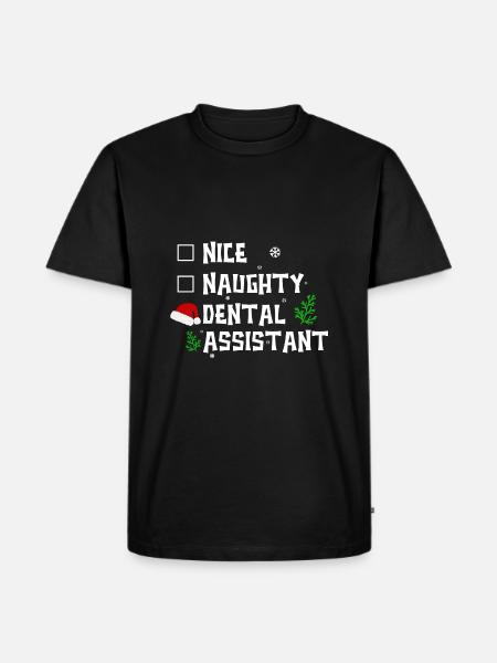 Nice naughty dental assistant - Men's Premium Organic T-Shirt - black