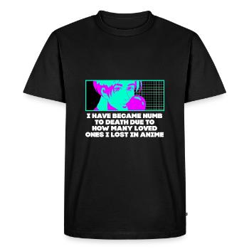 Je suis sourd Anime Joke Manga Humour Emo Nerd Gew - T-shirt Premium bio Homme - noir - Devant - Nico (187cm)