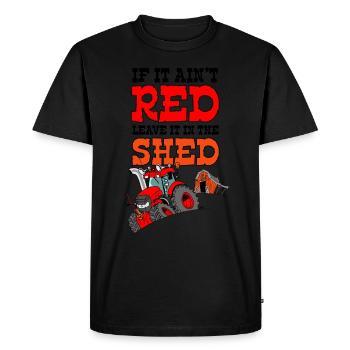 Si elle aint rouge laisser dans le hangar Nosky - T-shirt Premium bio Homme - noir - Devant - Nico (187cm)