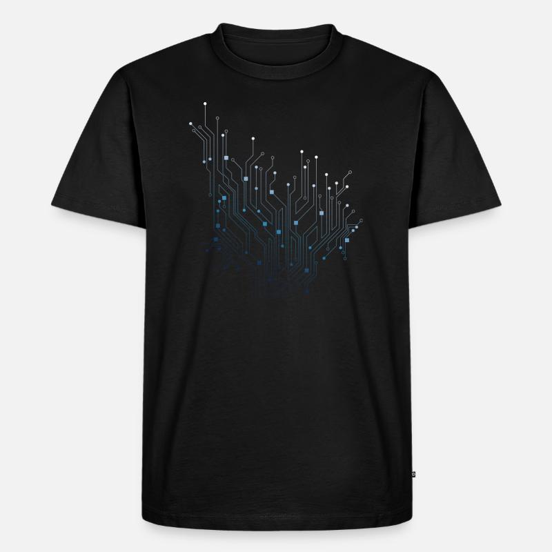 elektronik 2 - Männer Premium Bio T-Shirt - Schwarz
