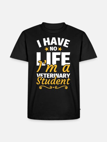 Veterinary medicine study veterinary student - Men's Premium Organic T-Shirt - black