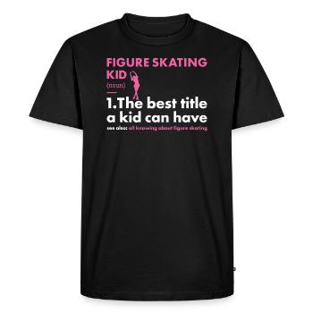 Sport Kid Patinage Artistique - T-shirt Premium bio Homme - noir - Devant - Nico (187cm)