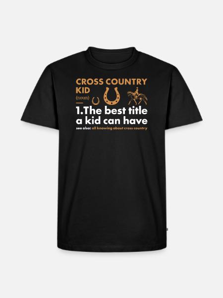 Rider Kid Definition Cross Country - Men's Premium Organic T-Shirt - black