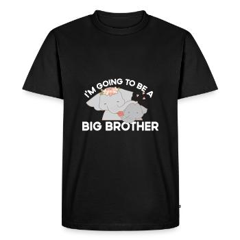 I'm going to have a Big Brother Elephant gender - Men's Premium Organic T-Shirt - black - Front - Nico (187cm)