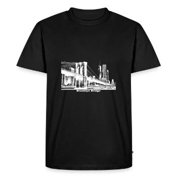 Brooklyn Bridge cadeau à New York - T-shirt Premium bio Homme - noir - Devant - Nico (187cm)