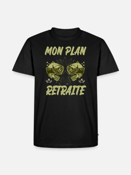 mon plan retraite - T-shirt Premium bio Homme - noir