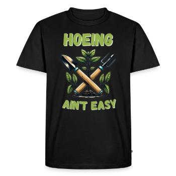Drôle De Dicton Jardinage Jardin Ambigu - T-shirt Premium bio Homme - noir - Devant - Nico (187cm)