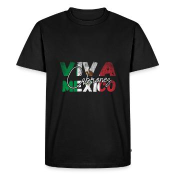 Citation amusante Viva Mexico Cabrone - Mexicain - T-shirt Premium bio Homme - noir - Devant - Nico (187cm)