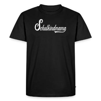 Maman d’un écolier - T-shirt Premium bio Homme - noir - Devant - Nico (187cm)