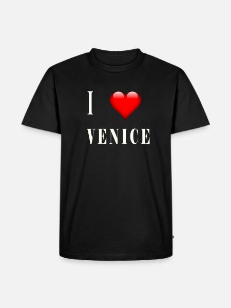 I Love Venice - Men's Premium Organic T-Shirt - black