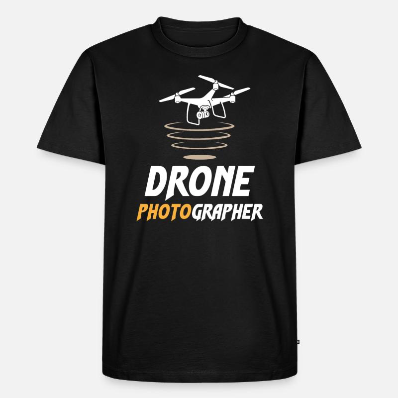 Drone Photographer - Männer Premium Bio T-Shirt - Schwarz