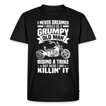Trike Motorcycle Sayings | Triker Trikes Gifts - Men's Premium Organic T-Shirt - black - Front - Nico (187cm)