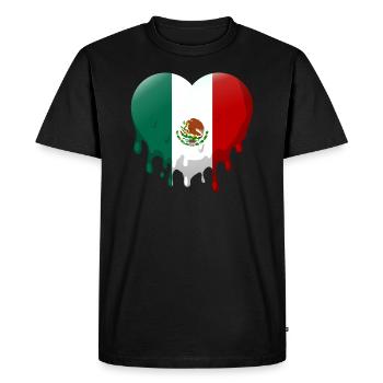 Mexico Flag Mexican Flag Mexico South America - Men's Premium Organic T-Shirt - black - Front - Nico (187cm)