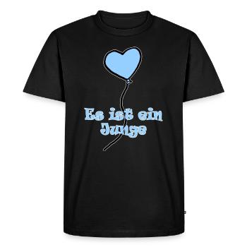 Blue Balloon Boy Gender Baby Child - Men's Premium Organic T-Shirt - black - Front - Nico (187cm)