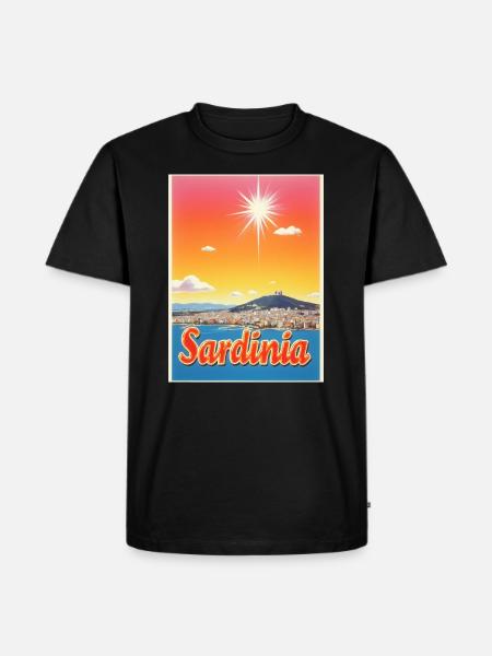 Sardinia – Italy Island Design - Men's Premium Organic T-Shirt - black