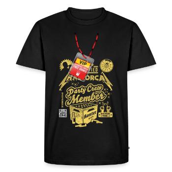 Mallorca Party Crew Pass - T-shirt Premium bio Homme - noir - Devant - Nico (187cm)