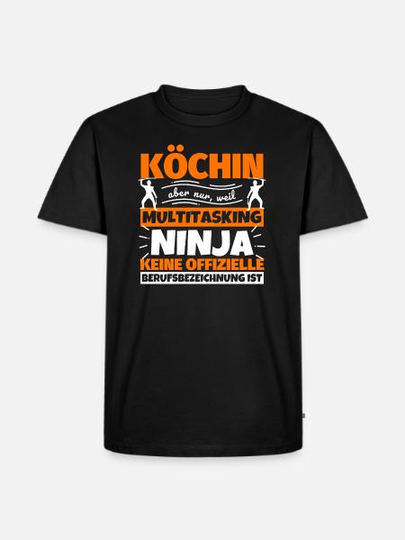 Köchin - Männer Premium Bio T-Shirt - Schwarz