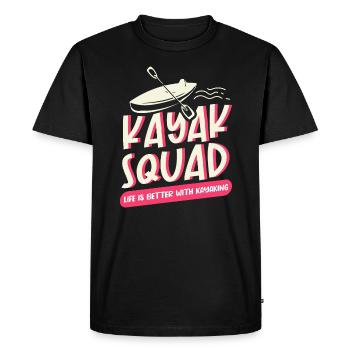 Kayak Squad Canoë-kayak Sports nautiques - T-shirt Premium bio Homme - noir - Devant - Nico (187cm)