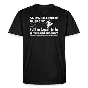 Sport Mari Snowboard - T-shirt Premium bio Homme - noir - Devant - Nico (187cm)