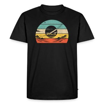 Élégance du planeur - T-shirt Premium bio Homme - noir - Devant - Nico (187cm)