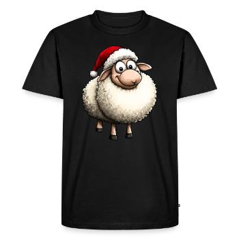 Noël des moutons - T-shirt Premium bio Homme - noir - Devant - Nico (187cm)