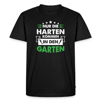 Only the hardest come in the garden gift - Men's Premium Organic T-Shirt - black - Front - Nico (187cm)
