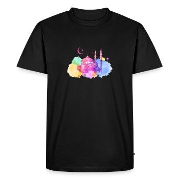 Ramadan Muslim Koran Faith Muslim - Men's Premium Organic T-Shirt - black - Front - Nico (187cm)