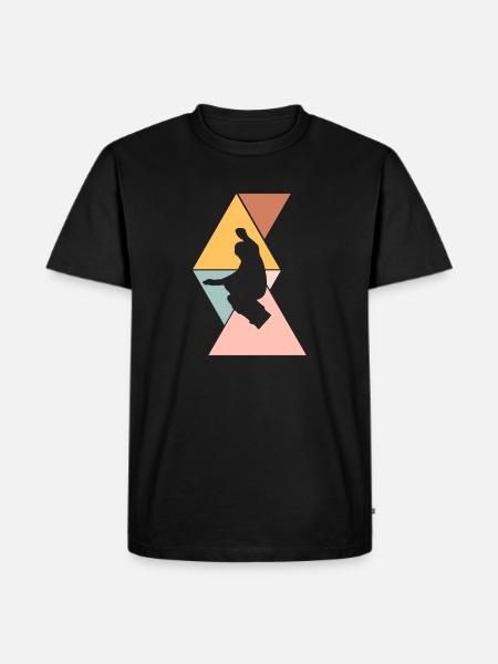 Boarder - Männer Premium Bio T-Shirt - Schwarz