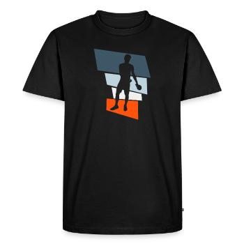 tennis de table - T-shirt Premium bio Homme - noir - Devant - Nico (187cm)