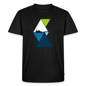 Fly - Men's Premium Organic T-Shirt - black - Front - Nico (187cm)