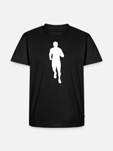 runner - Men's Premium Organic T-Shirt - black