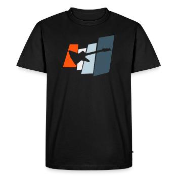 guitare rock - T-shirt Premium bio Homme - noir - Devant - Nico (187cm)