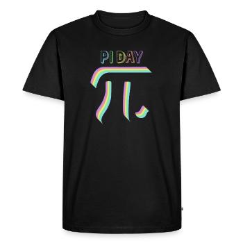Math Pi symbole Pi - T-shirt Premium bio Homme - noir - Devant - Nico (187cm)