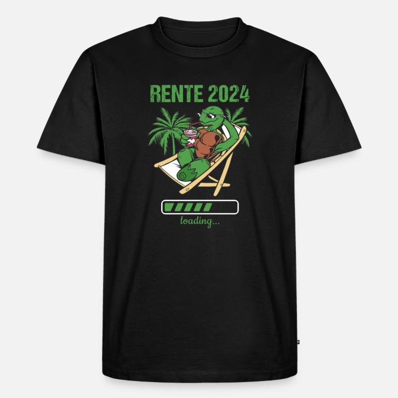 Rente 2024 Loading... Rente 2024 - Männer Premium Bio T-Shirt - Schwarz