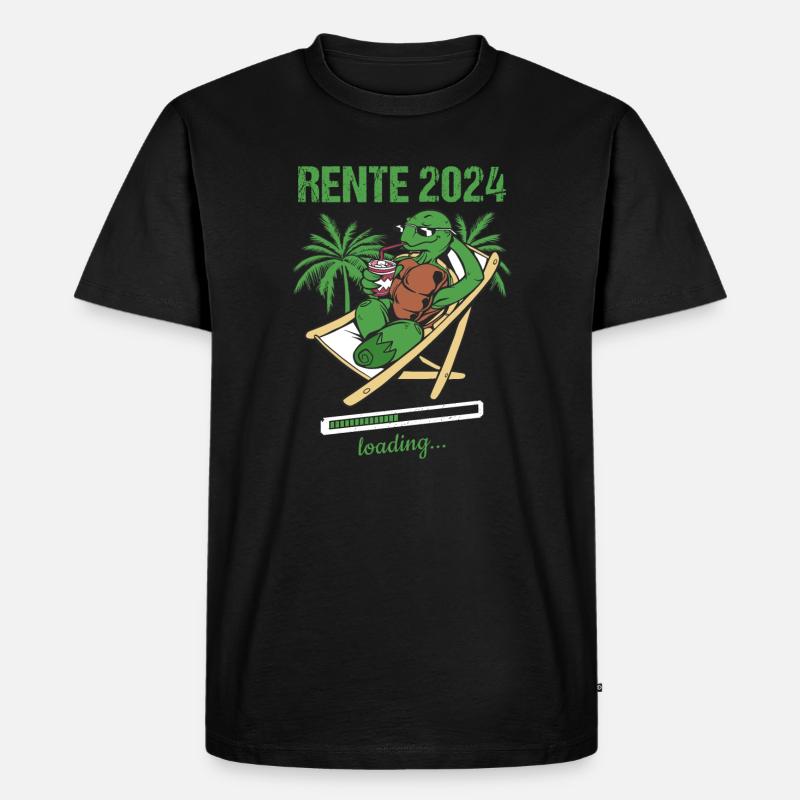 Rente 2024 Loading... Rente 2024 - Männer Premium Bio T-Shirt - Schwarz