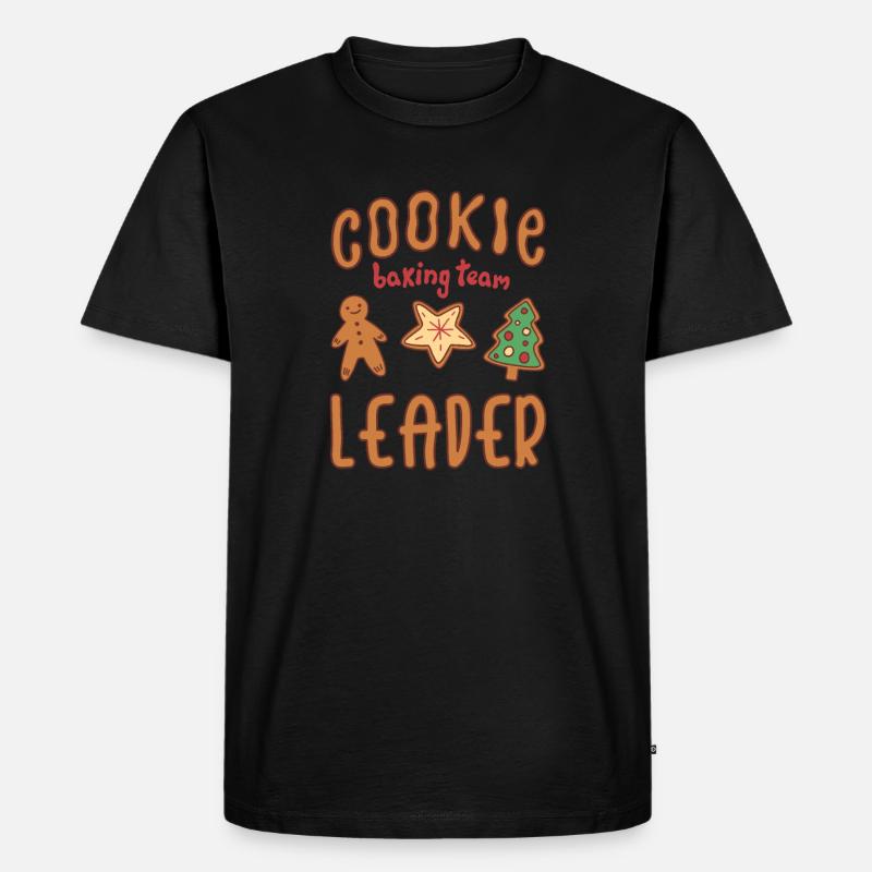 Cookie Baking Team Leader Cookie - Männer Premium Bio T-Shirt - Schwarz