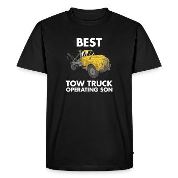 Best Tow Truck Operating Son Tow Truck Operator - Men's Premium Organic T-Shirt - black - Front - Nico (187cm)