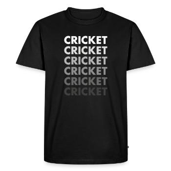 Cricket sportif - T-shirt Premium bio Homme - noir - Devant - Nico (187cm)
