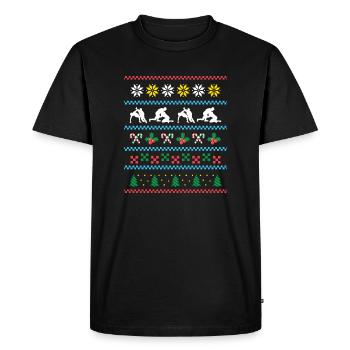 Sport X-Mas Noël Kabaddi - T-shirt Premium bio Homme - noir - Devant - Nico (187cm)