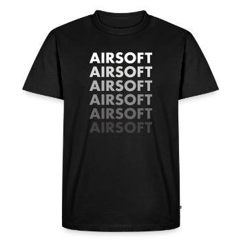 Sport Airsoft - Men's Premium Organic T-Shirt - black - Front - Nico (187cm)