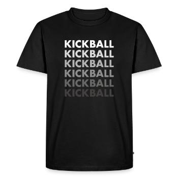 Kickball sportif - T-shirt Premium bio Homme - noir - Devant - Nico (187cm)