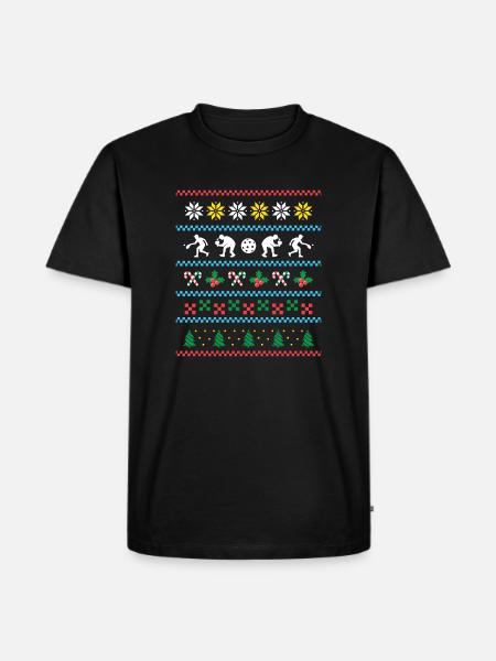 Sport X-Mas Christmas Pickleball - Men's Premium Organic T-Shirt - black