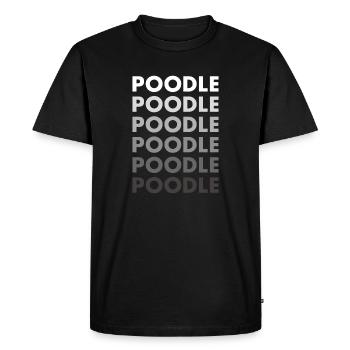 Poodle - Men's Premium Organic T-Shirt - black - Front - Nico (187cm)